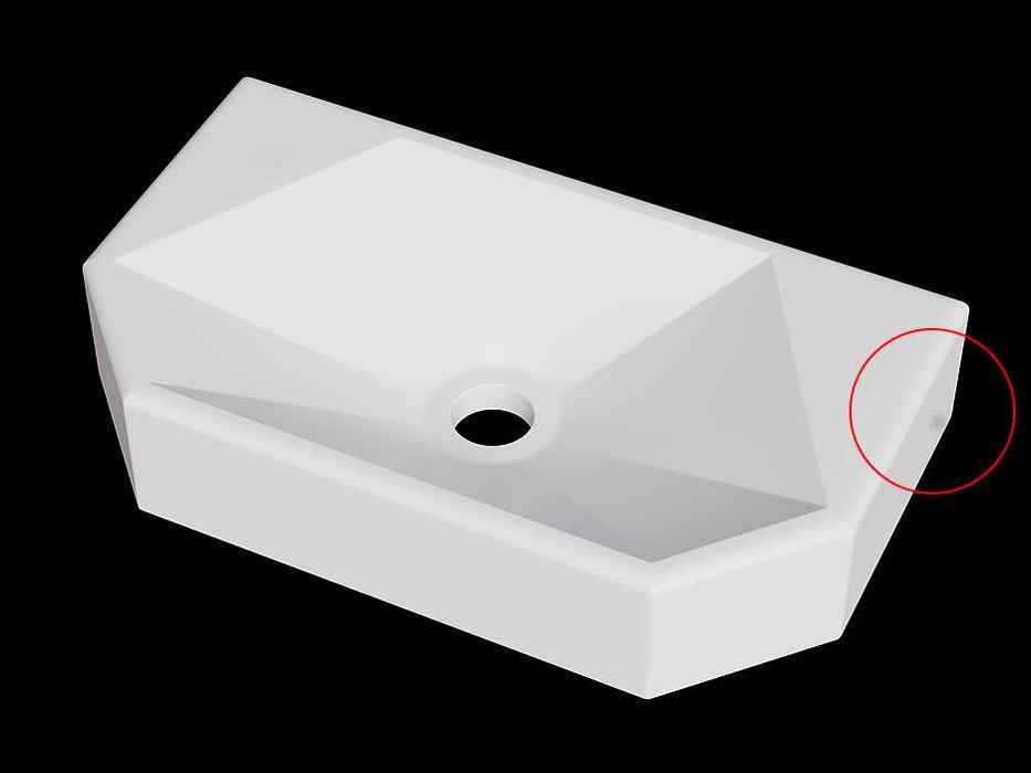 Уцінена Раковина, Умивальник накладний Luxor Calvin, Найнижча Ціна!