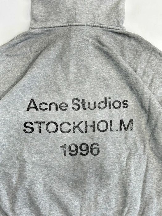 Acne Studios Stockholm 1996 худи кофта серая худі сіре custom archive