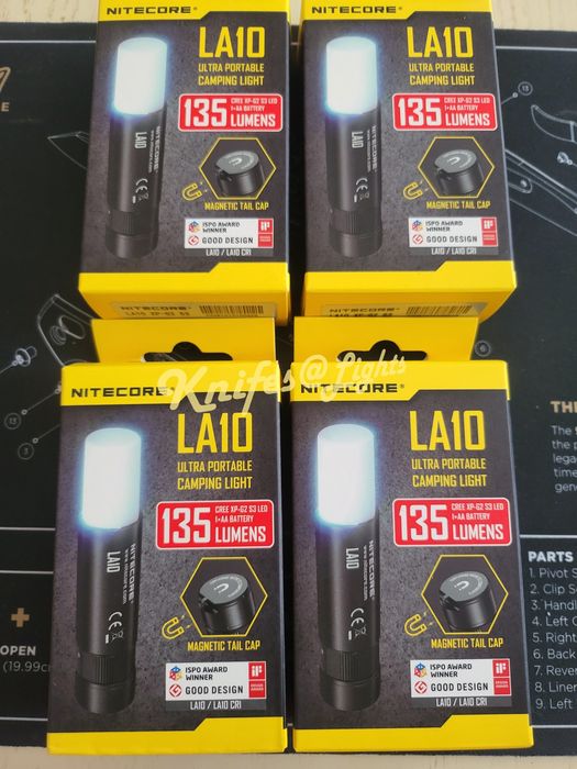 Nitecore LA10, кемпінговий ліхтар, 135 lumens