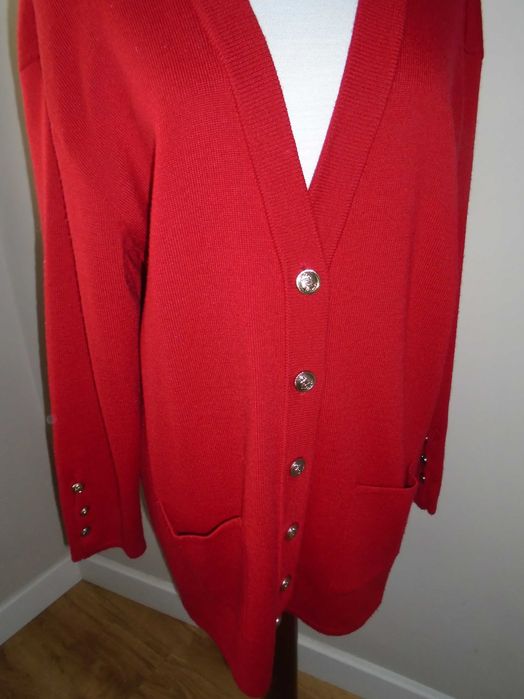 Casaco vermelho oversize