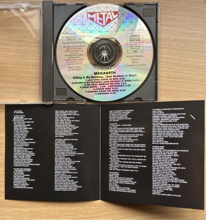 Megadeth - Peace, So Far, Rust, Countdown, Youthnasia, Dystopia, Sick