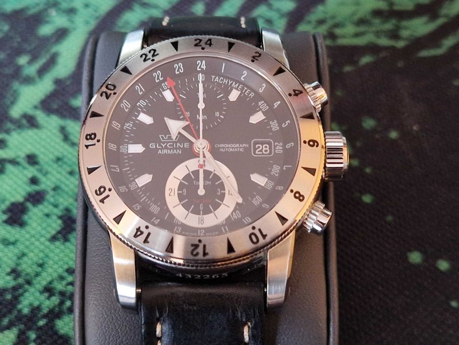 Zegarek kultowy GLYCINE AIRMAN CHRONO 09 3840.191 – LB9B