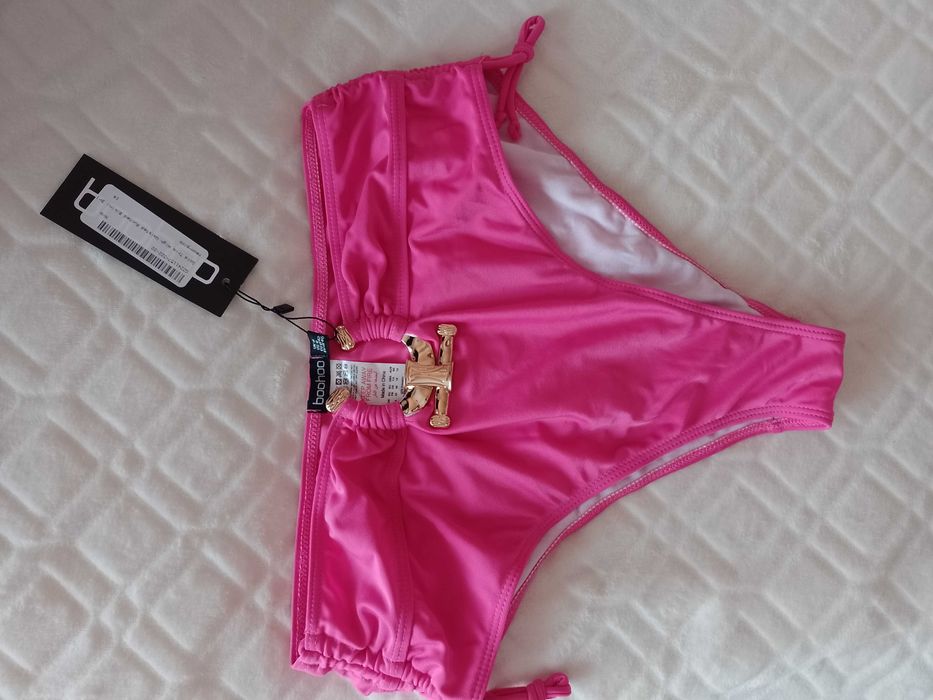 (42/XL) Bogato zdobione Majtki plażowe z Londynu, dół bikini, NOWY