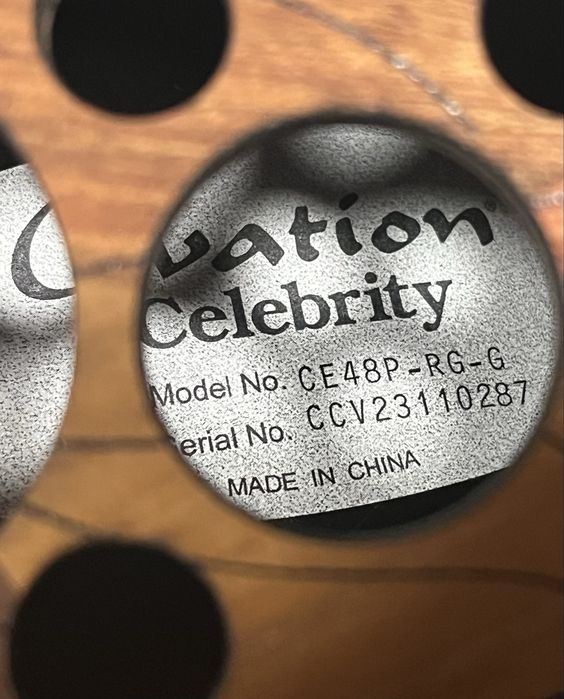 Ovation Celebrity CE48P-RG Elite Plus