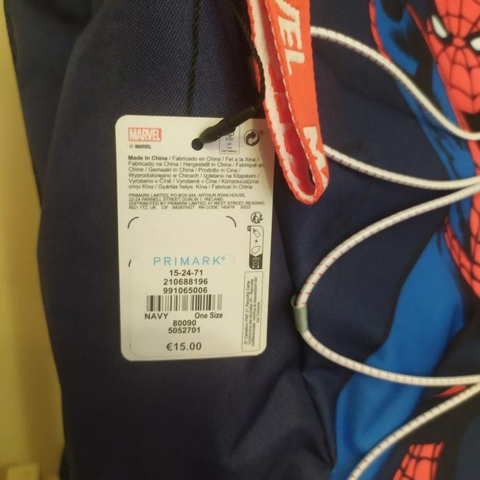 Рюкзак Primark марвел людина павук marvel наплічник сумка