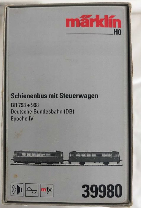 marklin 39980 BR 798  998 DB  Gauge H0  Article No 39980