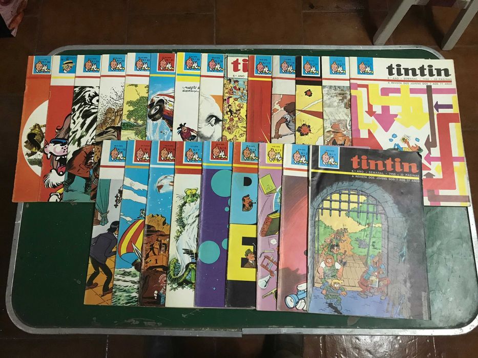 Lote de Revistas "Tintin" dos anos sessenta e setenta