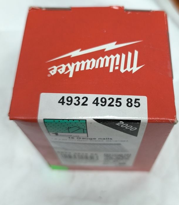 MILWAUKEE SZTYFTY GALWANIZOWANE 16G/50mm /20° /2000szt. - M18 CN16GA 4932492585