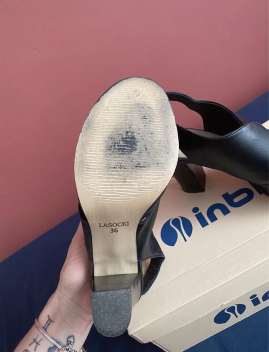 Buty na obcasie lasocki, czarne