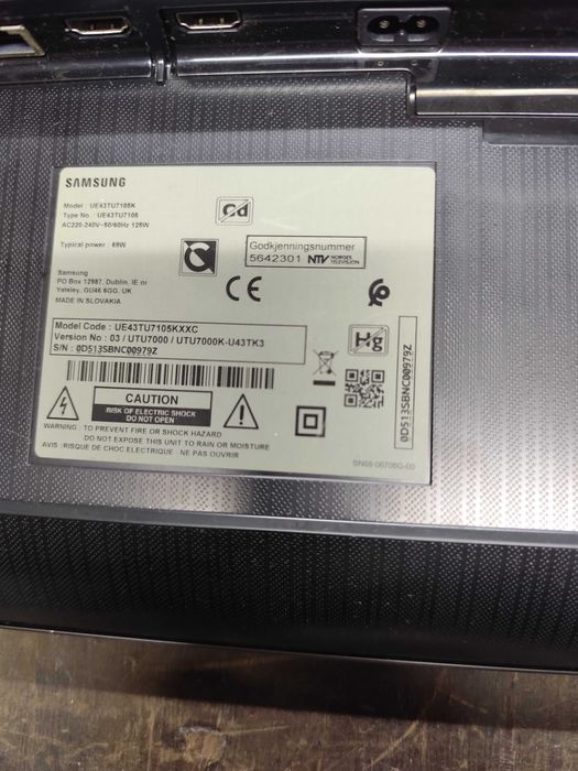 Placa TV Samsung U43TU7105K