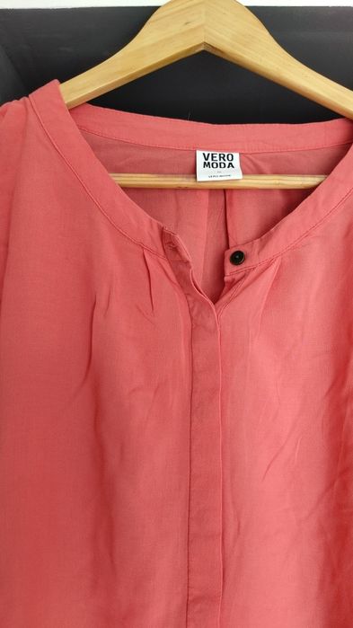 Koralowa bluzka/ koszula Vero Moda super wiskoza rozmiar L/40