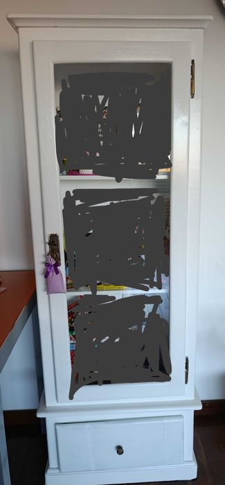 Armário Vitrine Madeira Maciça