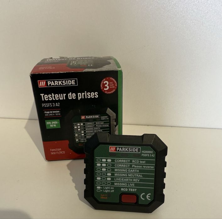 Тестер електричних розеток PARKSIDE® PSSFS 3 A2,