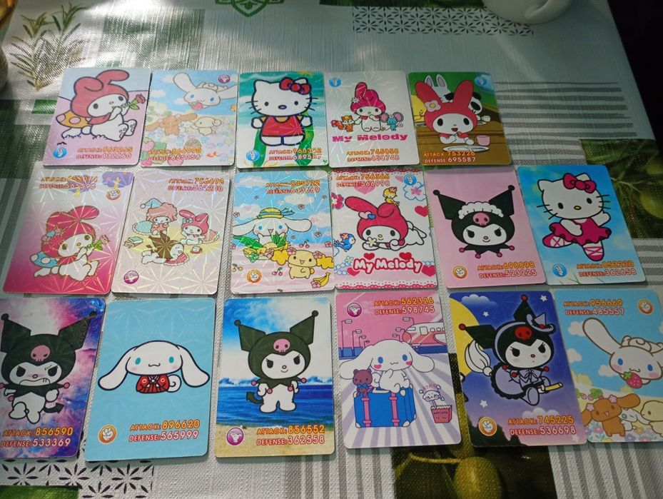 Karty sanrio zestaw