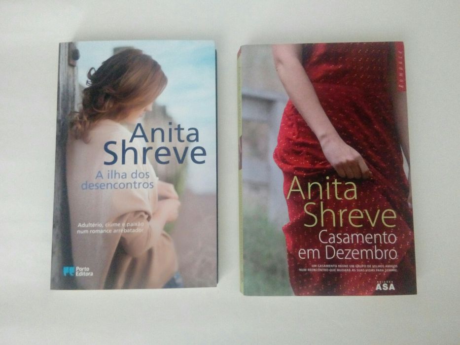 'A Ilha dos Desencontros', 'Casamento em Dezembro' Anita Shreve. NOVOS
