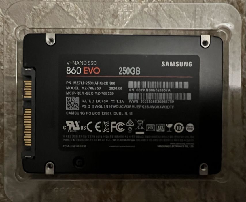 SSD Samsung 860 EVO 2.5 250 GB (MZ-76E250BW)