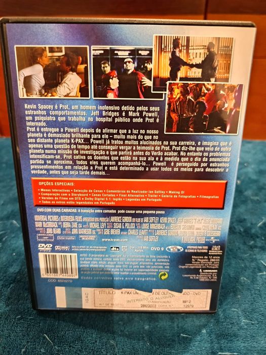 DVD k- pax.    .