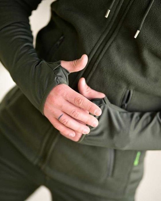 Тактична флісова кофта Tactical Олива тепла S-XXXL Без передоплати!