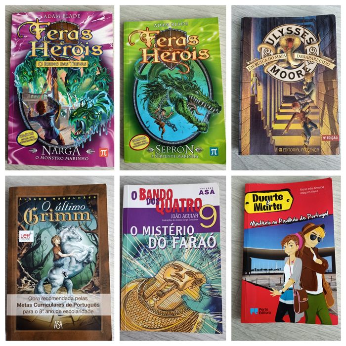 Conjunto 6 livros aventura