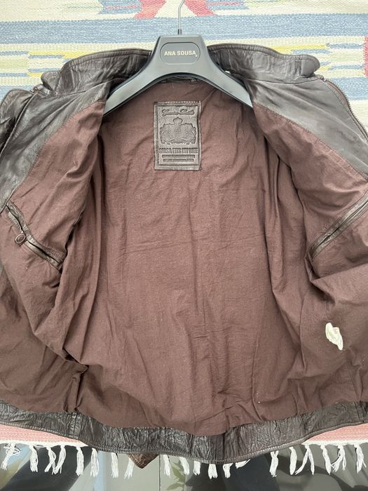 Casaco couro/pele da marca Salsa