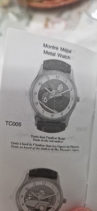 Relógio novo Tintin Dans L'amilcar rouge