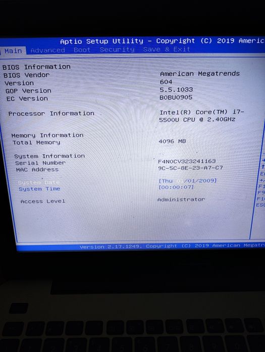 Portátil AVARIADO - Asus X555LJ - i7 5500u/ GeForce 920M