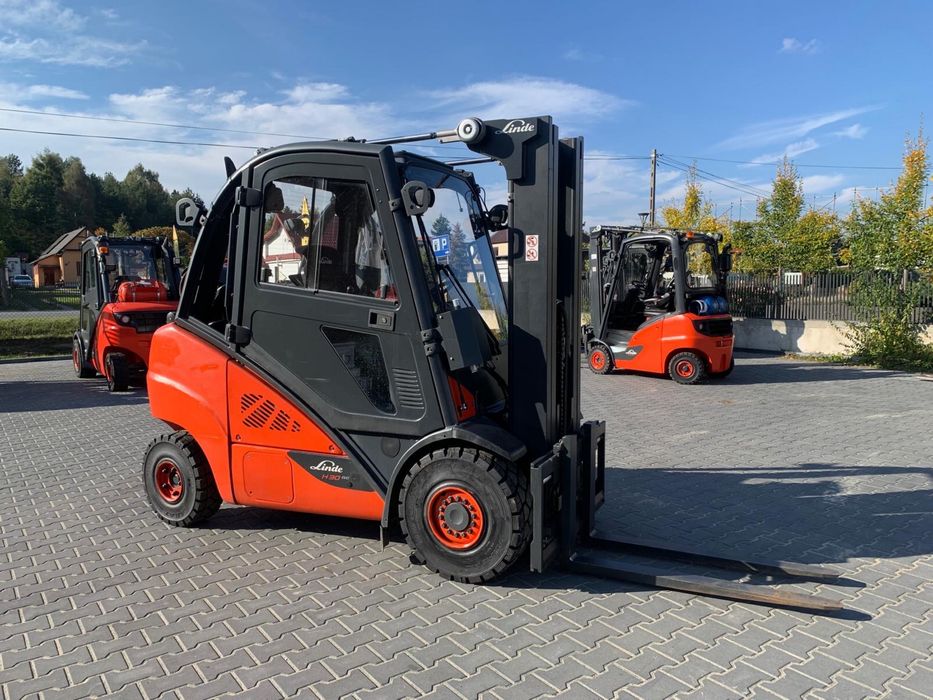 Wózek widłowy Linde H30T-02, TRIPLEX 4.80, rok budowy 12/2019, przebieg 3753 h