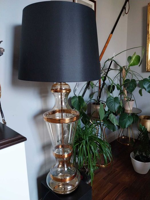 Lampy stojące 2 pokojowe glamour Roma gold