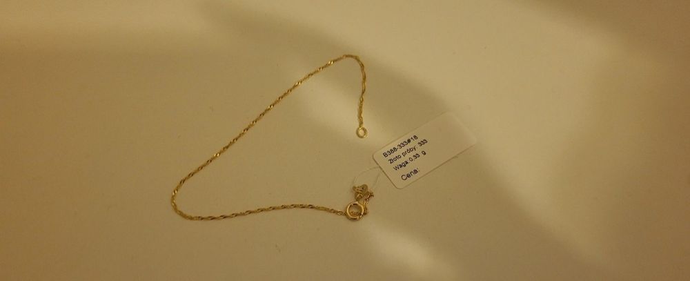 Złota bransoletka 333