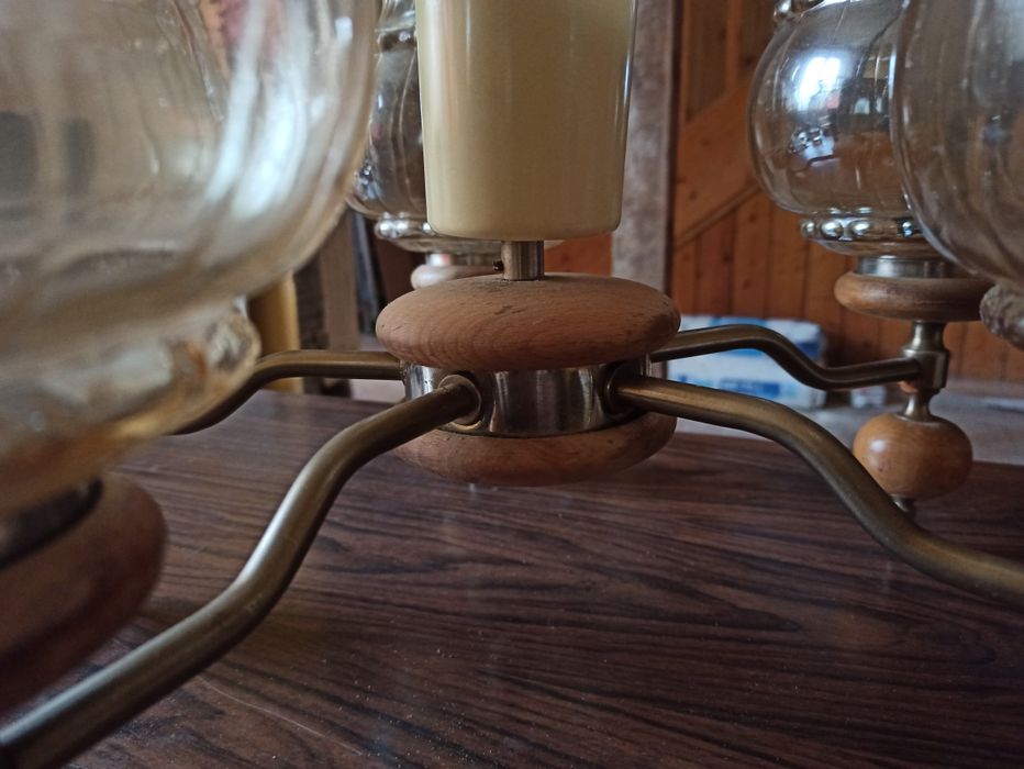 Pięcioramienna Lampa z PRL