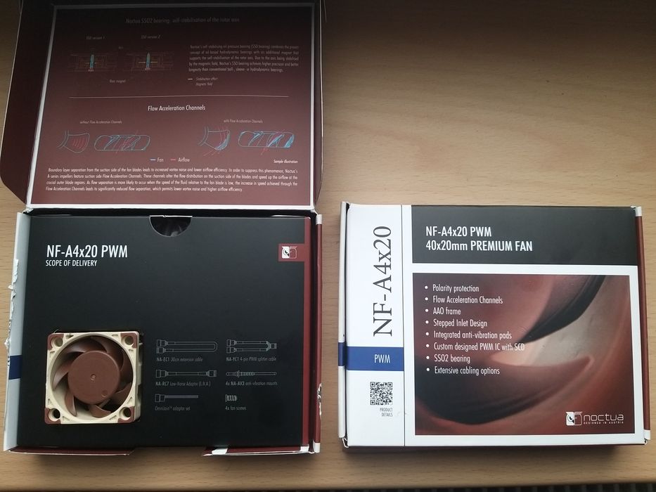2 sztuki Noctua NF-A4x20 pwm  wiatraczki