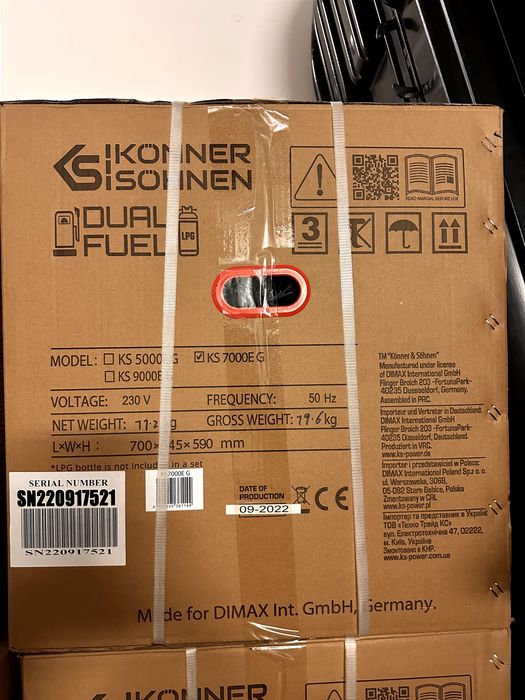 Generator LPG/Benzyna „Könner & Söhnen” KS 7000E G