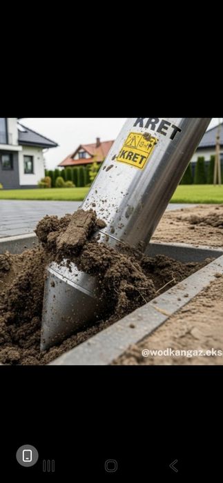 Przyłącza wod-kan przeciski przewierty wbijanie rur stalowych
