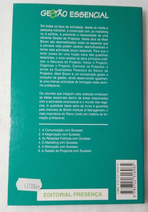 Livro A Gestão de Projectos com Sucesso