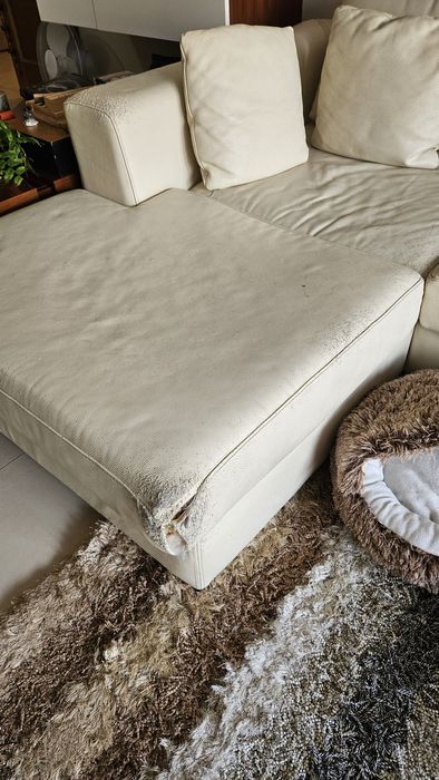 Sofa bege em segunda mao