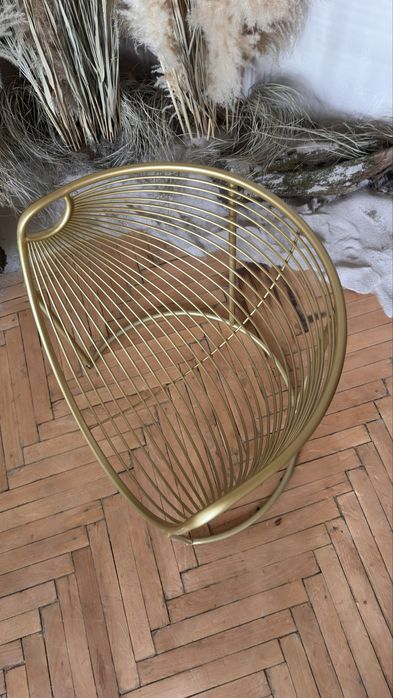 Крісло золоте дизайнерське лофт