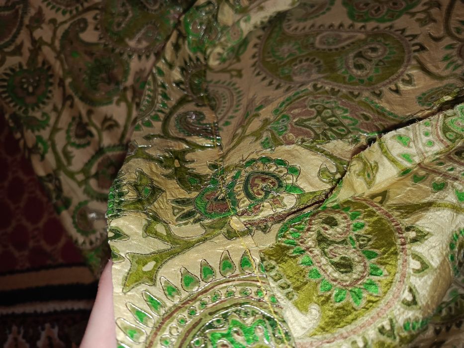 Sukienka 80 90 stara PRL lata 60 70 barok indyjska perska paisley