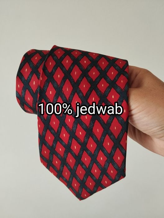 Męski jedwabny krawat 100% silk, wzorek, kwiaty, róże