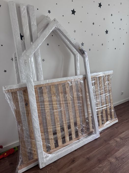 Cama Montessori + estrado + colchão