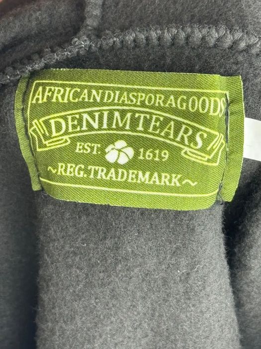 Худі на флісі Denim Tears чорну,розмір S, M, L.