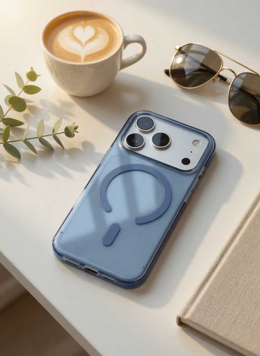 Чохол Blue iPhone 18 Pro Max Magsafe iPhone 17 Pro Max чехол айфон 17 Про Макс iPhone блакитний глянцевий чохол айфон 18 Про макс