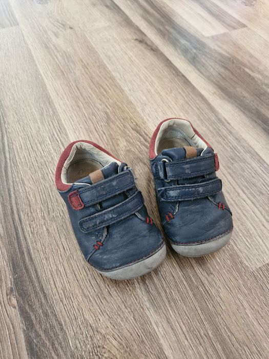 Skórzane buty na rzep, roz.20.5