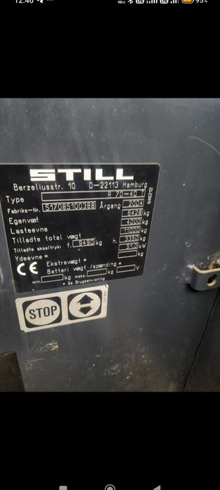 Погрузчик Still, 4,5 т, газовый