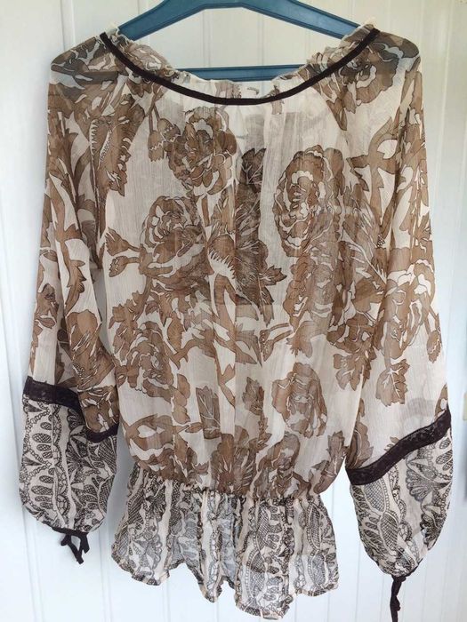 Женская туника/блуза летняя шифон/шелк размер S-M