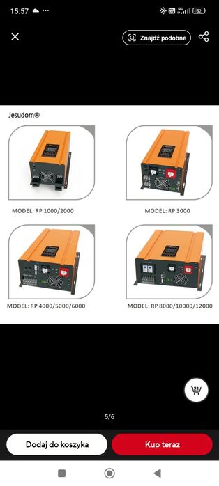 Falownik inwerter 6kw 48v kamper
