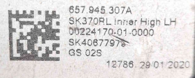 Farolim da Mala Esquerdo 657945307A - SKODA SCALA