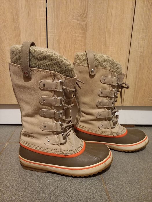 Женские зимнее водонепроницаемые ботинки Sorel Joan of Arctic Knit 38