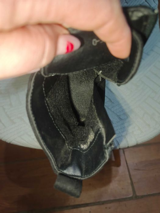 Czarne botki rozmiar 39