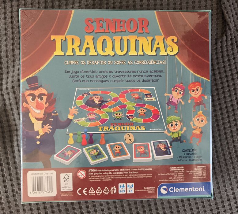 Jogo Tabuleiro Novo "Senhor Traquinas"