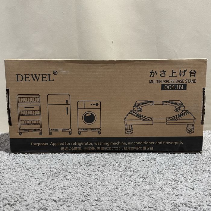 DEWEL Regulowana Podstawa pod pralke lodowke 10 cm #PP2